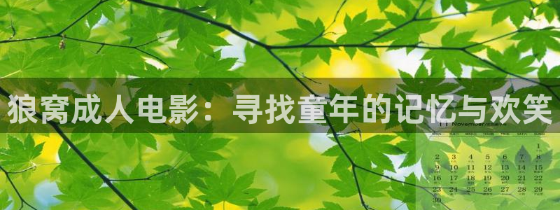 悟空短视频：狼窝成人电影：寻找童年的记忆与欢笑